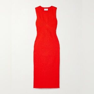 La Ligne Vibrant Red Midi Dress